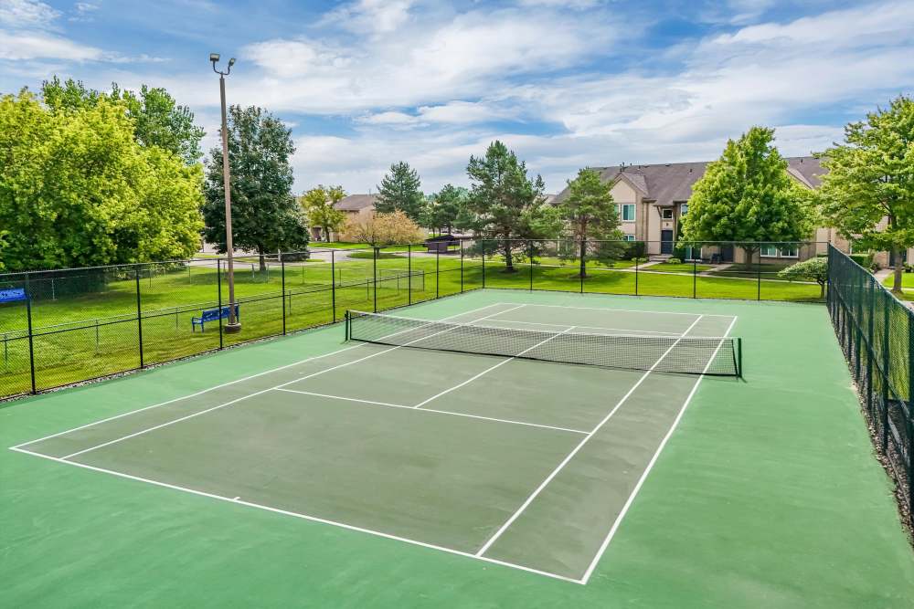Tennis court at Lakeside Terraces in Sterling Heights, Michigan