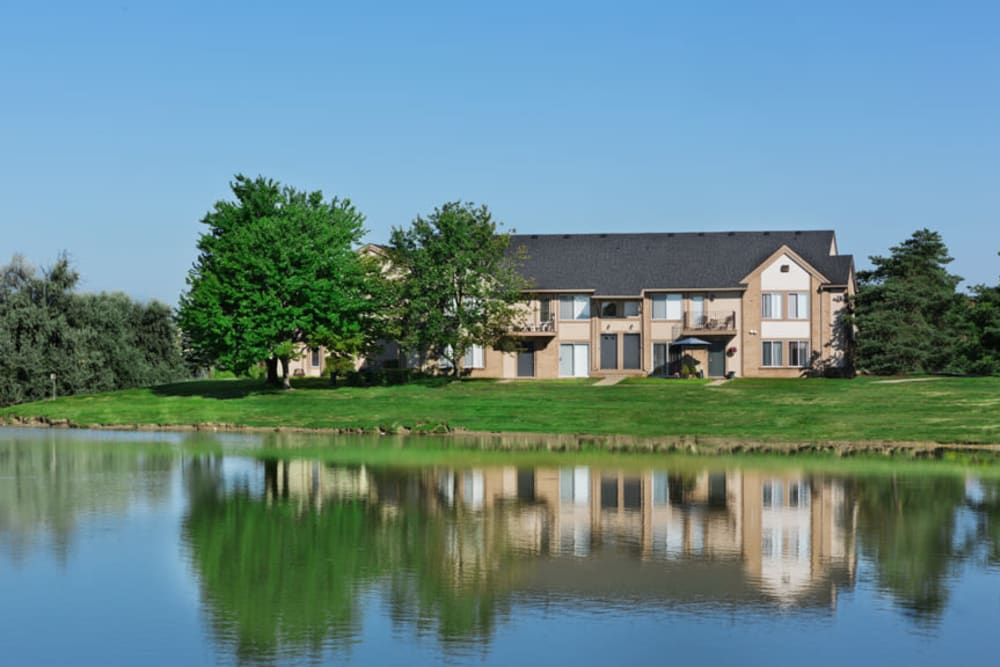 Lake on the grounds at Lakeside Terraces in Sterling Heights, Michigan